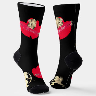 Valentine's Day Cupid Crew Socks