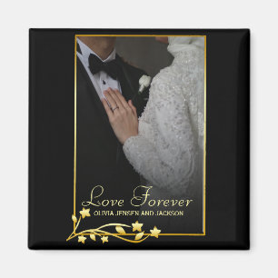 Valentine's Day Custom Couple Photo Magnet