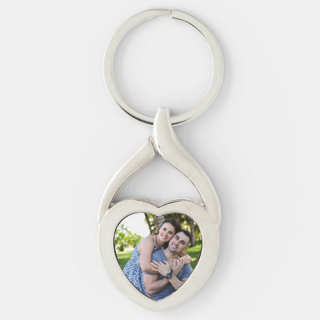 VALENTINES DAY CUSTOM PHOTO NECKLACE KEYCHAIN (Front)