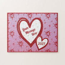 Valentine's Day Customizable Heart Puzzle