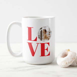 Valentine's Day Customizable Photo Frame LOVE Coffee Mug