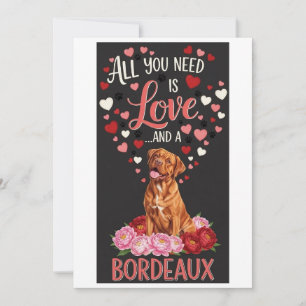 Valentine's Day Cute bordeaux  Photo Cuddle  Holiday Card