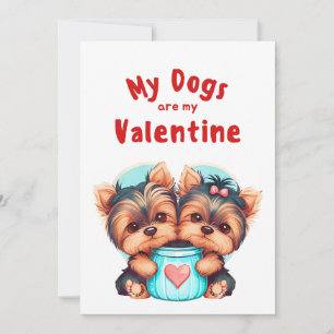 Valentines Day Cute Dog Pet Photo Holiday Card