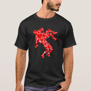 Valentine's Day Cute Heart Wrestling  Sports Playe T-Shirt