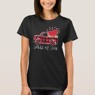 Valentine's Day Cute Loads Of Love Truck Hearts T-Shirt