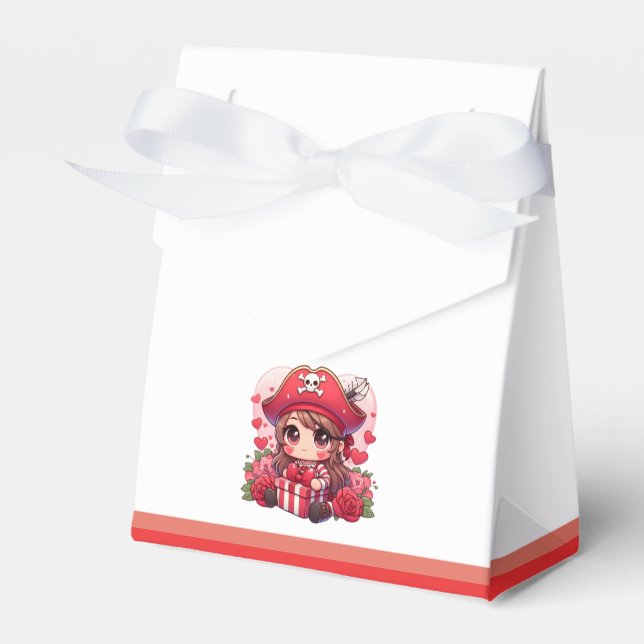 Valentine's Day cute pirate Favor Box (Front Side)