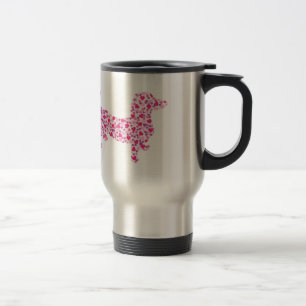 Valentine's Day Dachshund Travel Mug
