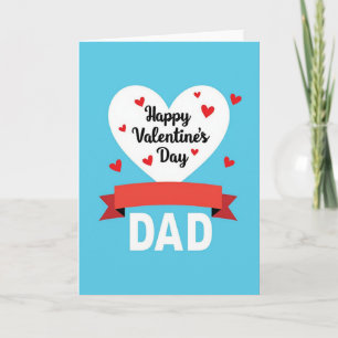 Valentines Day Dad Hearts Card