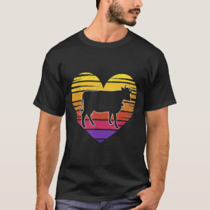 Valentines Day Dairy Cow Heart Love Birthday Chris T-Shirt
