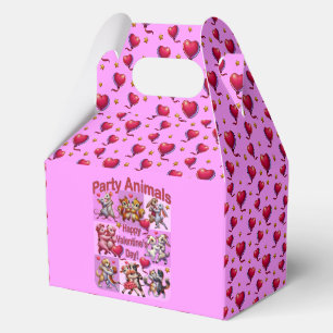 Valentine's Day Dancing Couples "Party Animals" Favor Box