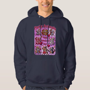 Valentine's Day Dancing Couples "Party Animals" Hoodie