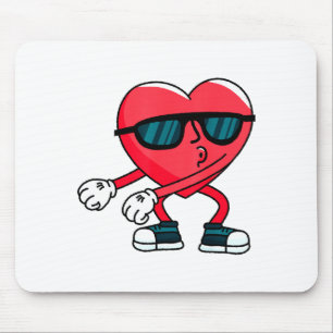 Valentines Day Dancing Heart  Mouse Pad