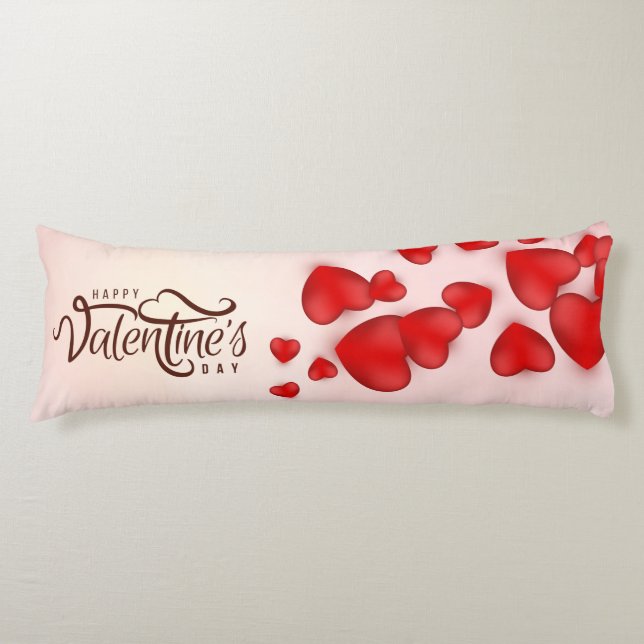 Valentine's Day Decorative Background Body Pillow (Front)