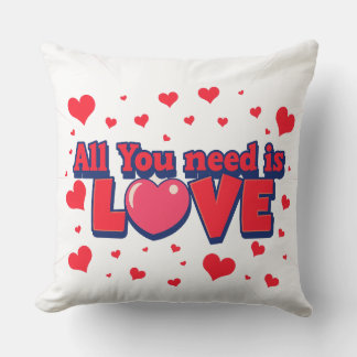 Valentine's day desing throw pillow
