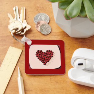 Valentine's Day Dessert Keychain