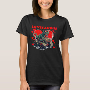 Valentines Day Dinosaur Rex Boys Valentine Kids Lo T-Shirt