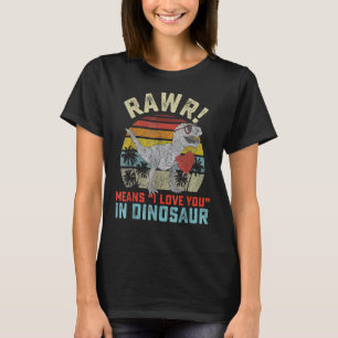Valentines Day Dinosaur T Rex Valentine Rawr I Lov T-Shirt