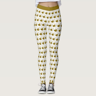 Valentine's Day Distorted Tilted Hearts Leggings