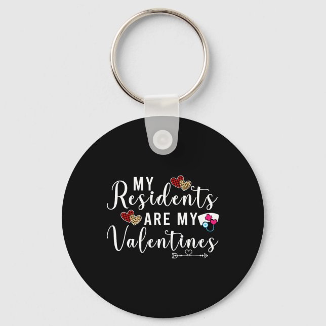Valentines Day Doctor Nurse Gifts Idea Funny Valen Keychain (Front)