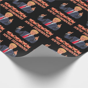 VALENTINE'S DAY DONALD TRUMP FUNNY WRAPPING PAPER