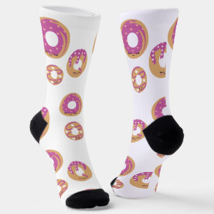 Valentines Day  Doughnuts Snack Socks