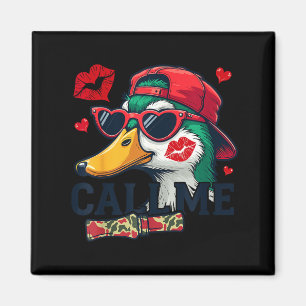 Valentine's Day Duck Hunting Camo Call Me Toddler  Magnet