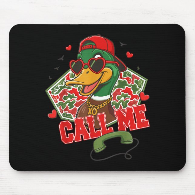 Valentine's Day Duck Hunting Camo Call Me Toddler  Mouse Pad (Front)