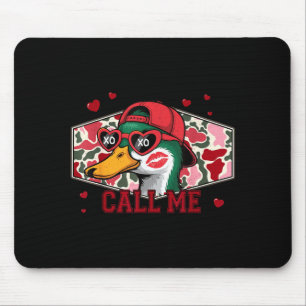 Valentine's Day Duck Hunting Camo Call Me Toddler  Mouse Pad