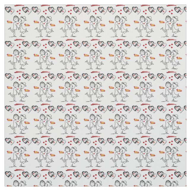 Valentine's Day Fabric (Swatch)