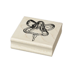 Valentine's Day Fairy Love                         Rubber Stamp