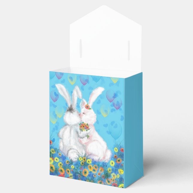 Valentines Day Favour Box Sweet Love Kiss  (Opened)