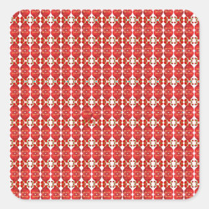 Valentine's Day: February 14th, love, affection, r Square Sticker