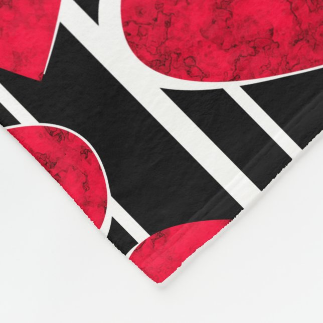Valentine's day fleece blanket (Corner)