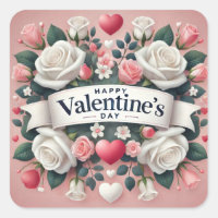 Valentine's Day Floral Heart Design  