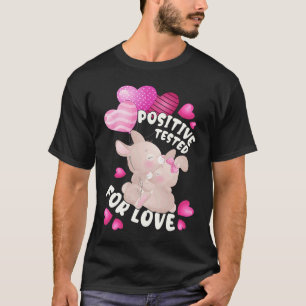 Valentine's day for couples bunnies with heart bal T-Shirt