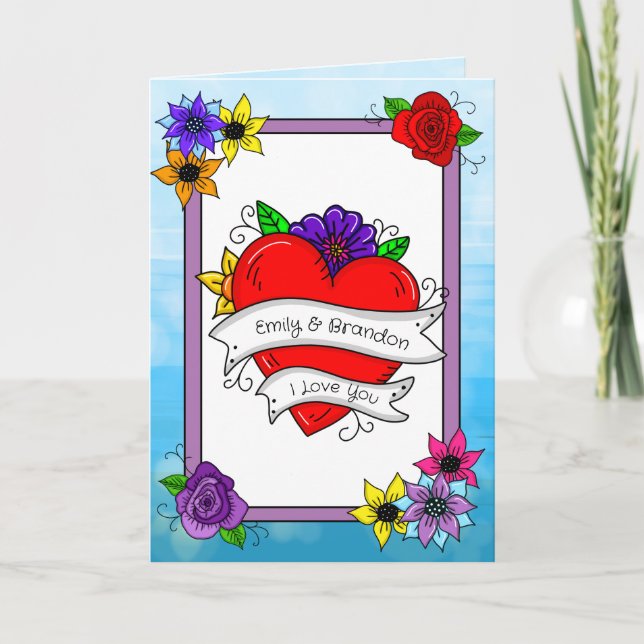 Valentine's Day for Him or Her Card (Front)