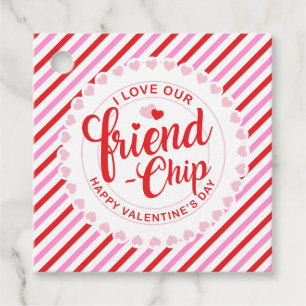 Valentine's Day Friend-Chip Favour Tags