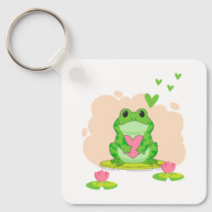 Valentine's Day Frog Keychain
