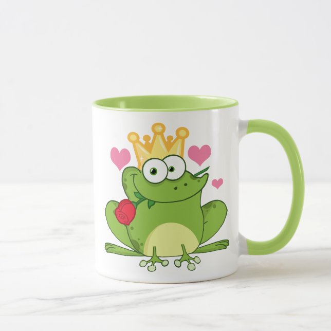 Valentine's Day Frog Kiss Mug (Right)