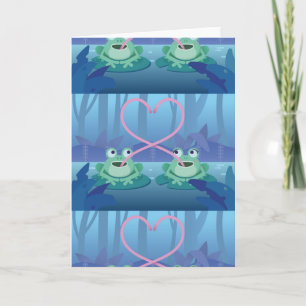 valentines day frog lovers holiday card