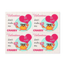 Valentine's Day Funny Hipster Crab Cards (4)