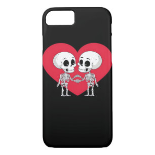 Valentines Day Funny Skeleton Hand Heart  Case-Mate iPhone Case