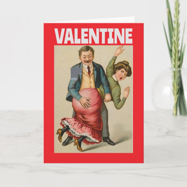 VALENTINE'S DAY FUNNY WIFE GREETING CARD (Front)