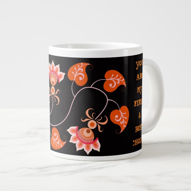 VALENTINE'S DAY GIFT FOR GIRLFRIEND, WIFE, HUSBAND LARGE COFFEE MUG (Front Right)