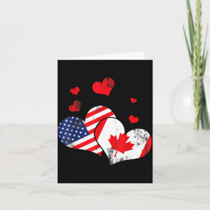 Valentine's Day Gift Maple Leaf Canada Card