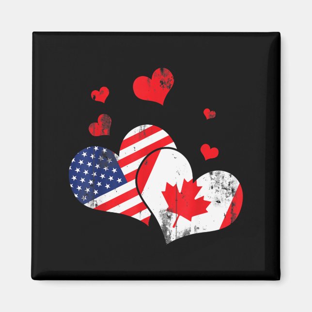 Valentine's Day Gift Maple Leaf Canada  Magnet (Front)