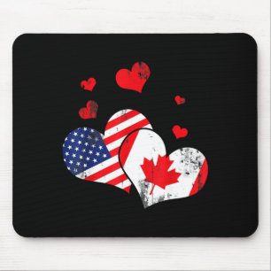 Valentine's Day Gift Maple Leaf Canada  Mouse Pad