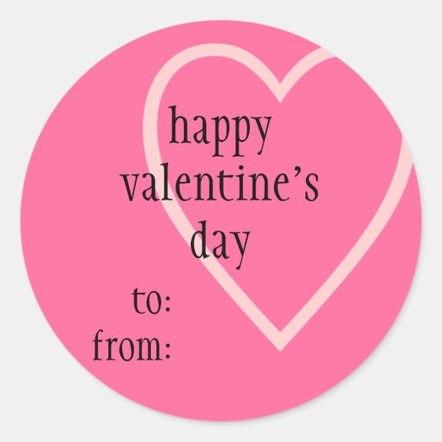 valentine's day gift tag (Front)