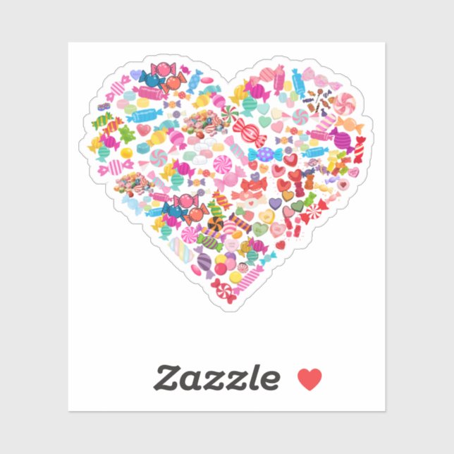 Valentines Day Gifts Candy Heart Shape Design (Sheet)