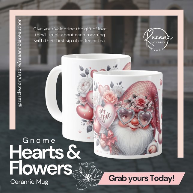 Valentine's Day Gnome Ceramic Mug (Creator Uploaded)